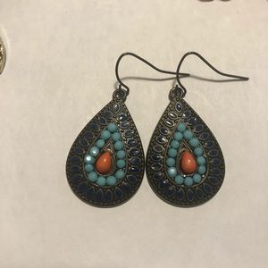 Teardrop blue Earrings